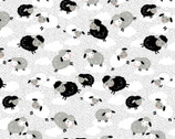 Comfy FLANNEL Prints - Sheep White from A.E. Nathan Company