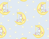 Comfy FLANNEL Prints - Bunnies Moon Stars  from A.E. Nathan Company