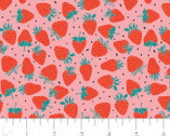Feelin Fruity - Strawberry Pink by Vicky Yorke from Camelot Fabrics