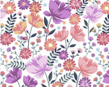 Garden Bloom - Multi Bloom from David Textiles Fabrics
