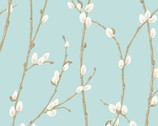 Willow - Pussy Willow Light Teal from Andover Fabrics