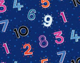 Numbers In The Jungle - Numbers Blue from Henry Glass Fabric