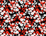 Poppy Promenade - Mini Flower Dance Pearlescent Red from Kanvas Studio Fabric