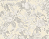 Secret Escape - Floral Cream from Elizabeth’s Studio Fabric