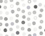 Simple Land DOUGLE GAUZE - Decorative Dots  Monotone Natural from Cosmo Fabric