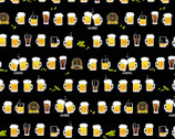 Beer and Hot Spring - Beers Black from Cosmo Fabric