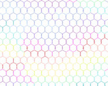 Chicken Wire - Rainbow White by Kim Shaefer from Andover Fabrics