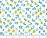 Cottage Bleu - Floral Butterflies Cream Natural by Robin Pickens from Moda Fabrics
