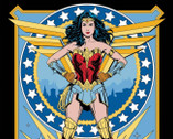 Wonder Woman ’84 - Panel 36 Inches from Camelot Fabrics