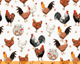 Farmers Market - Chicken Eggs White from Windham Fabrics