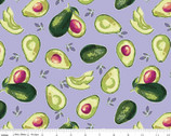 Lucy June - Avocados Lilac by Lila Tueller from Riley Blake Fabric