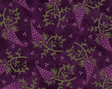 Amour - Single Paisley Deep Plum by Monique Jacobs from Maywood Studio Fabric