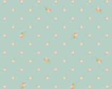 Woodland Songbirds - Berry Dot Mint by Sheri McCulley from Poppie Cotton Fabric