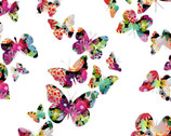 Groovy Garden - Butterfly Multi by Jason Yenter from In The Beginning Fabric