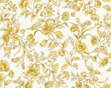 Nostalgic Garden - Floral Antique Yellow from Elite Fabric