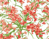 Sommersville - Gladiolus Soft White from Maywood Studio Fabric