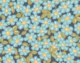 Sunlit Blooms - Packed Daisy Navy from Maywood Studio Fabric