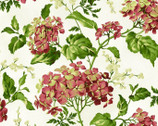 Lexington - Hydrangea and Berries Cream from Maywood Studio Fabric
