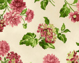 Lexington - Medium Floral Toss Tan from Maywood Studio Fabric