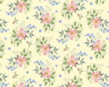 Garden Inspirations -  Tossed Small Flowers Yellow from Henry Glass Fabric
