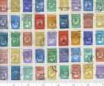 Flea Market Fresh - Stamps Multi by Cathe Holden from Moda Fabrics