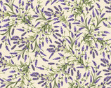 Lavender Sachet - Lavender All Over Cream  from Maywood Studio Fabric