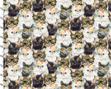Everyday is Caturday - Cats Packed from 3 Wishes Fabric