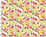 Mixology - Cut Fruit White from 3 Wishes Fabric