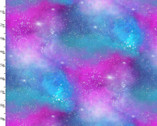 Starlight GLITTER - Outer Space Stars Multi from 3 Wishes Fabric