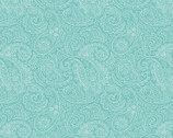 Prima Meadows - Drawn Paisley Turquoise from David Textiles Fabrics