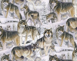 Animal Love - Wolves Multi from David Textiles Fabrics