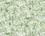 Landscape Medley - Leaf Branches Azure from Elizabeth’s Studio Fabric