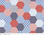 Set Sail America - Hexi Multi by Lindsay Wilkes from Riley Blake Fabric