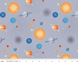 Out of This World NASA - Planets Grey from Riley Blake Fabric