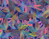 Tropical Punch Abstract Colorful Leaves from Print Concepts Fabric