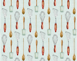 Farm House - Cooking Utensils by Danielle Murray from Springs Creative Fabric