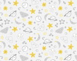 To The Moon and Back - Moon Celestial Sky from Michael Miller Fabric