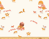 Far Far Away 3 - Playing Horses Cream by Heather Ross from Windham Fabrics