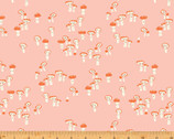Far Far Away 3 - Mushrooms Pink by Heather Ross from Windham Fabrics