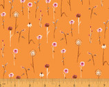 Far Far Away 3 - Wildflowers Orange by Heather Ross from Windham Fabrics