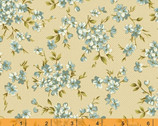 Spellbound - Floral Clusters Cream Metallic by Katia Hoffman from Windham Fabrics