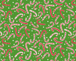 All The Trimmings - Candy Cane Green from Maywood Studio Fabric