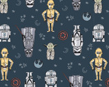 Star Wars - Characters Moon Stars from Camelot Fabrics
