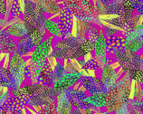 Tropical Punch Abstract Leaves Pink from Print Concepts Fabric