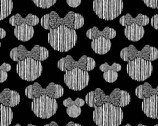 Minnie Mouse - Minnie Heads Black from Springs Creative Fabric