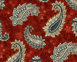 Le Poulet - Paisley Red from Studio E Fabrics