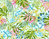 Blooming Ocean by Pam Vale - Seaweed Aqua from Studio E Fabrics