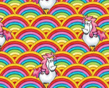 Believe In Magic - Scallop Rainbow Unicorn by Eric Sturtevant from Studio E Fabrics
