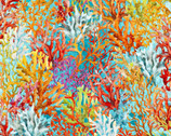 Calypso II - Coral Teal by Jason Yenter from In The Beginning Fabric