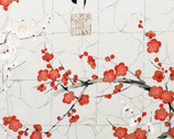Golden Garden - Cherry Blossom Grey from Alexander Henry Fabric